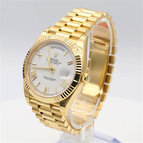 rolex gold and white gold|white gold Rolex for men.